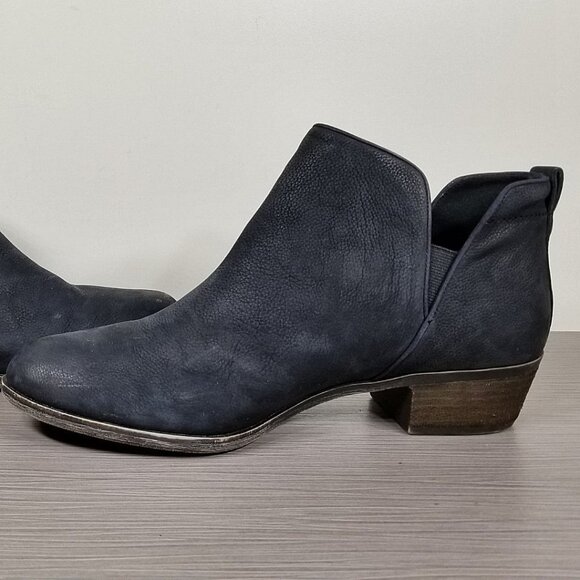BP. Francine Split Shaft Bootie, Black Leather, Womens Size 10.5 - Picture 6 of 11